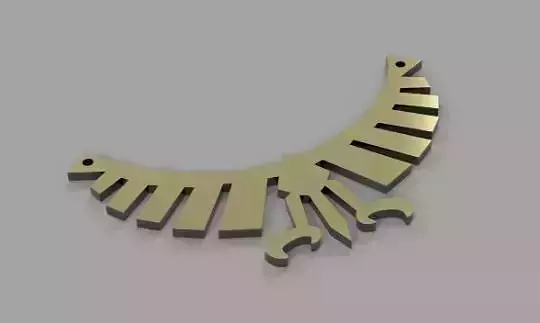 Zelda inspired Necklace 3D Model