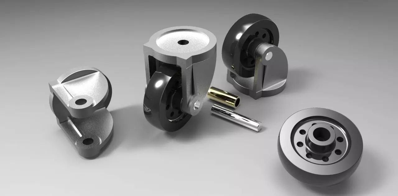 Wheel Assembly Free 3D model