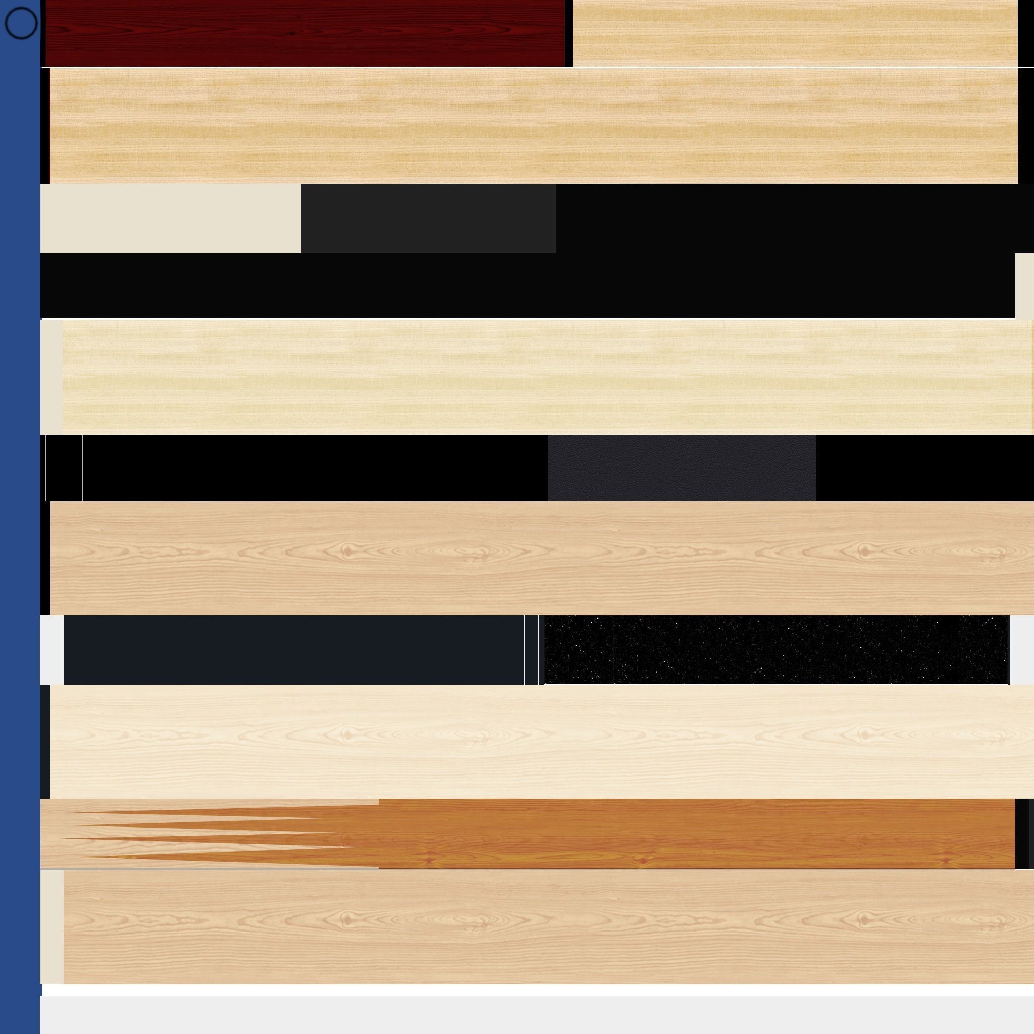 Pool Cues Low-poly 3D model_13