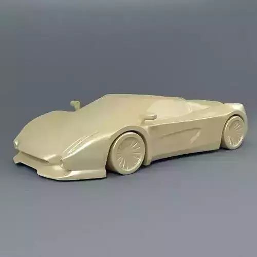 3D supercar concept 3D print model