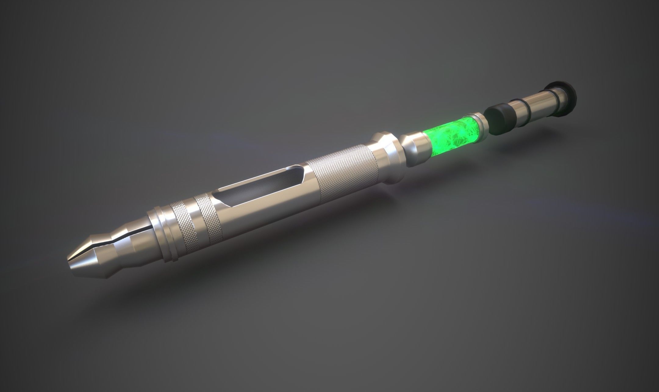 Medical injector stimpack -  PBR - lowpoly Low-poly 3D model_2