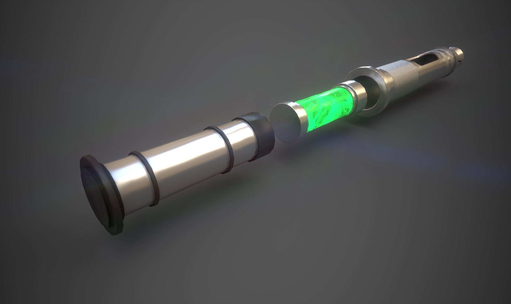 Medical injector stimpack -  PBR - lowpoly Low-poly 3D model_6