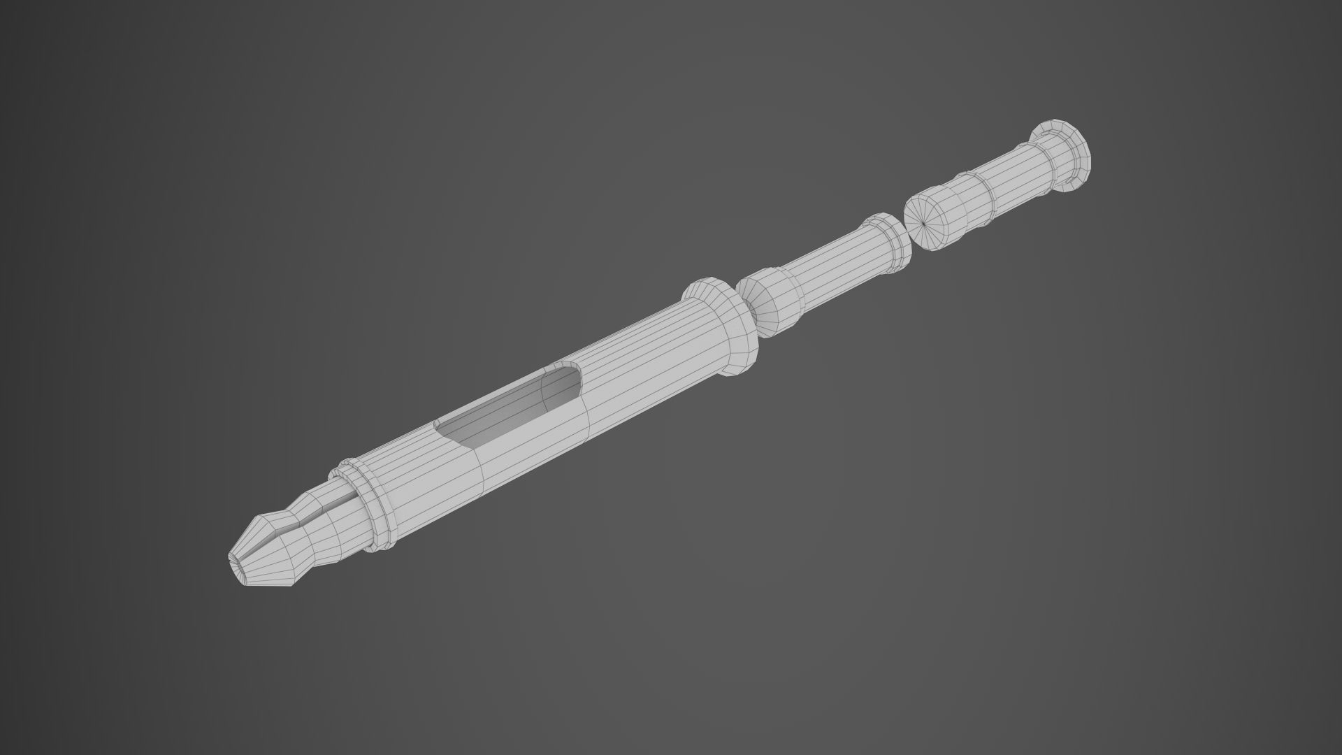 Medical injector stimpack -  PBR - lowpoly Low-poly 3D model_8