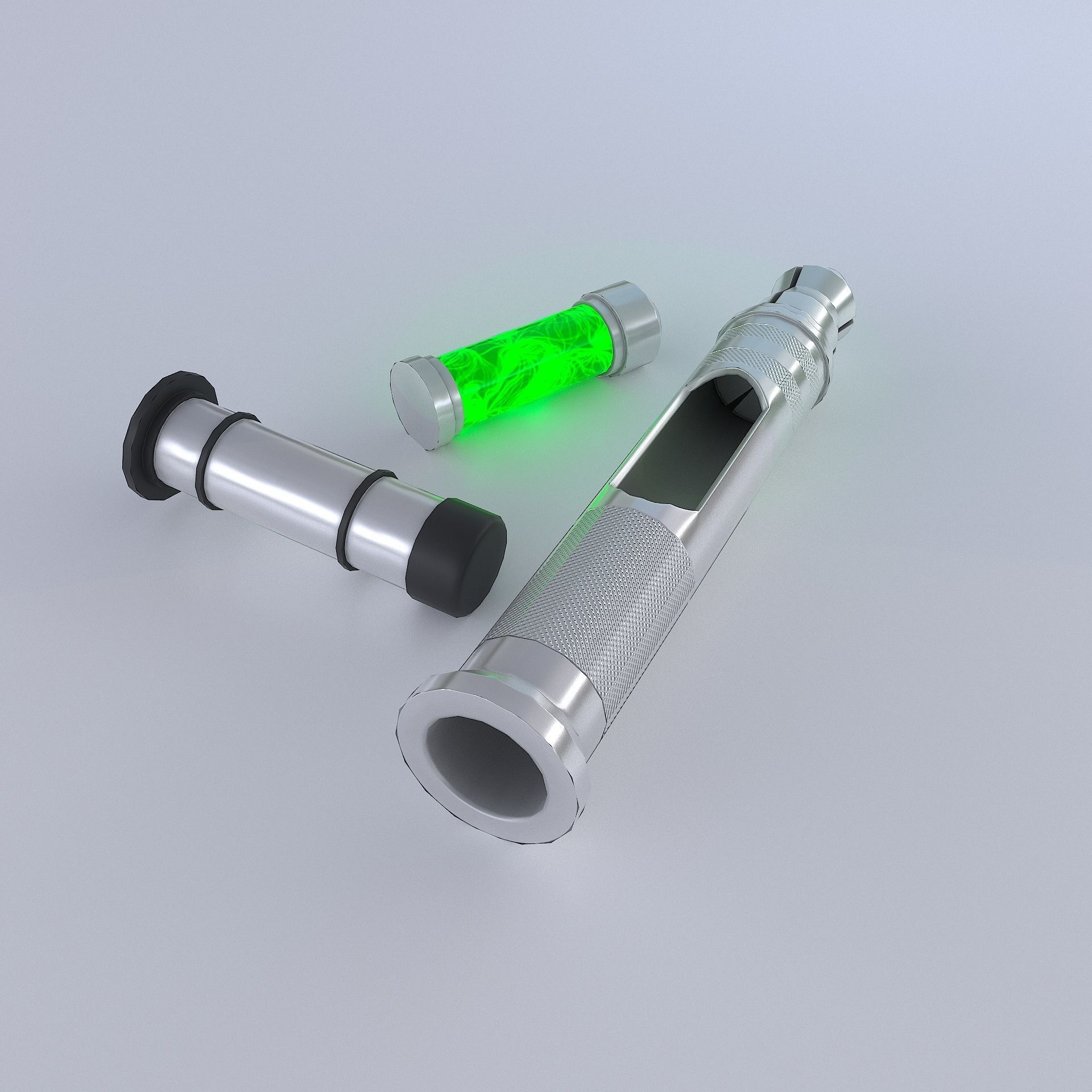 Medical injector stimpack -  PBR - lowpoly Low-poly 3D model_3
