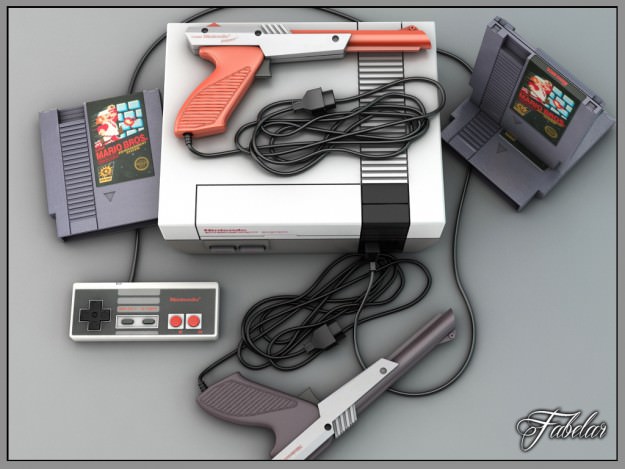 NES luxury pack 3D model_1