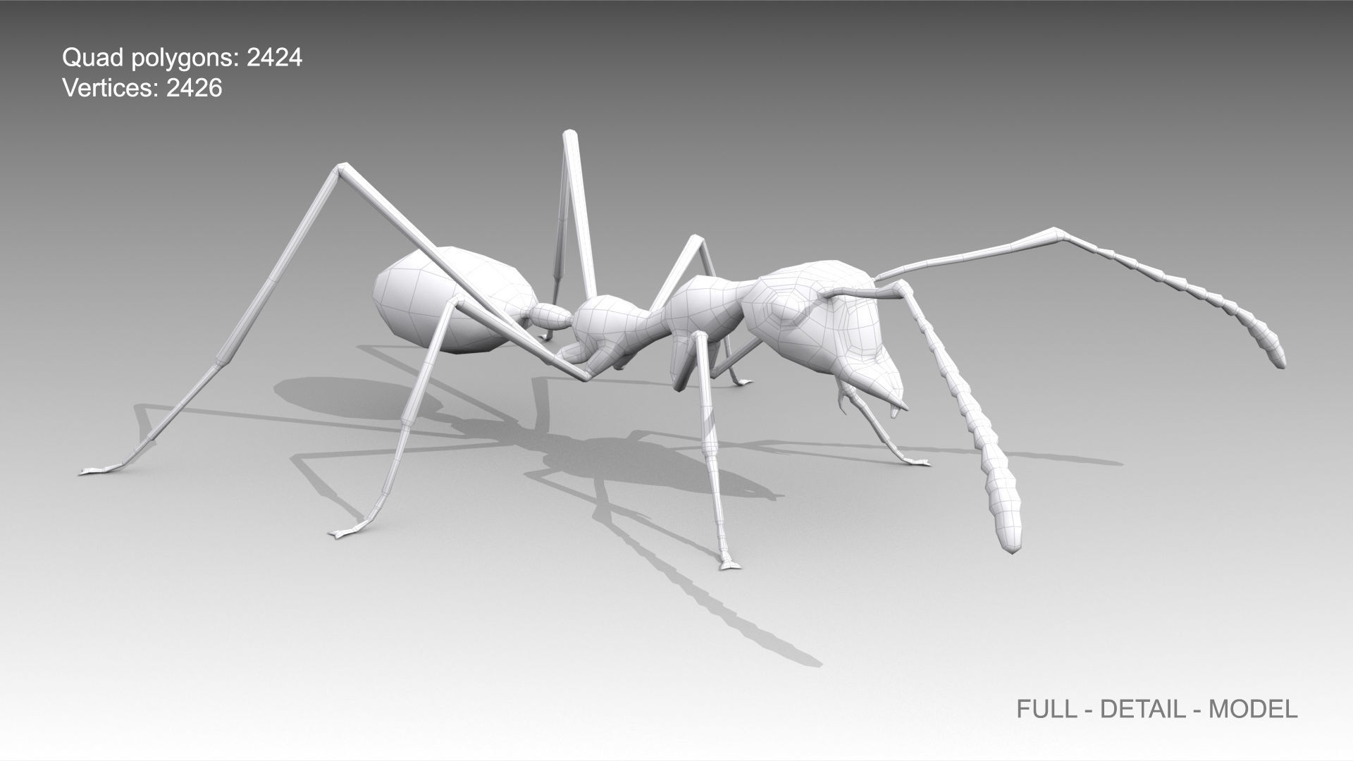 Weaver Ant Low-poly 3D model_11