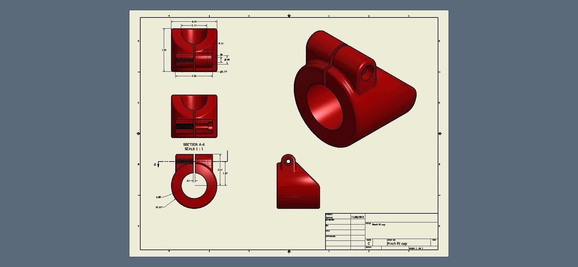 Inventor studies Free 3D model_9