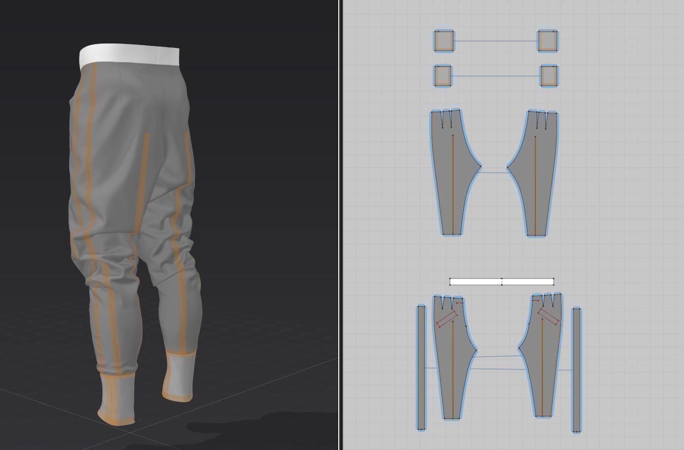 Puffer Pants - Trousers 3D model_3