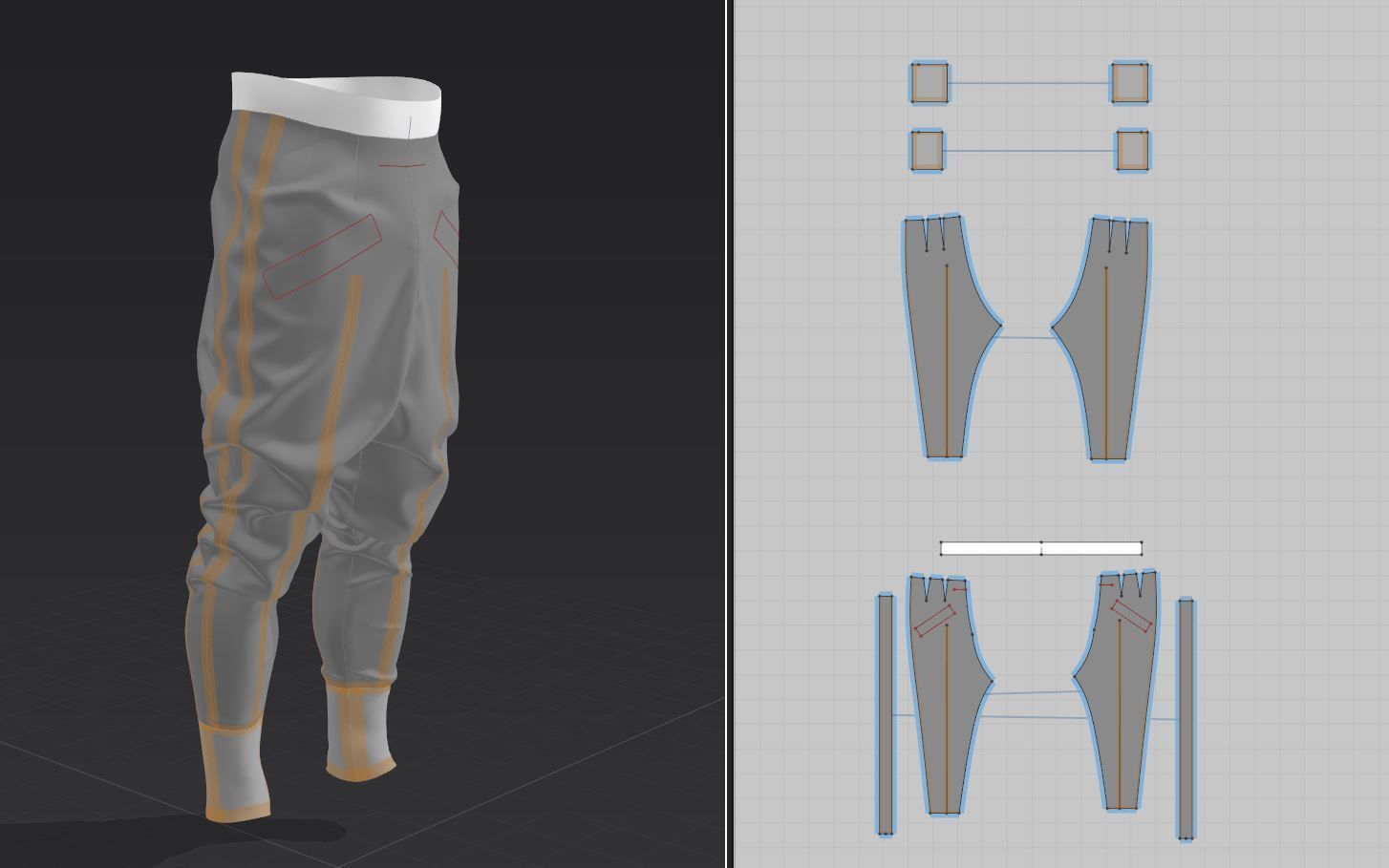 Puffer Pants - Trousers 3D model_2