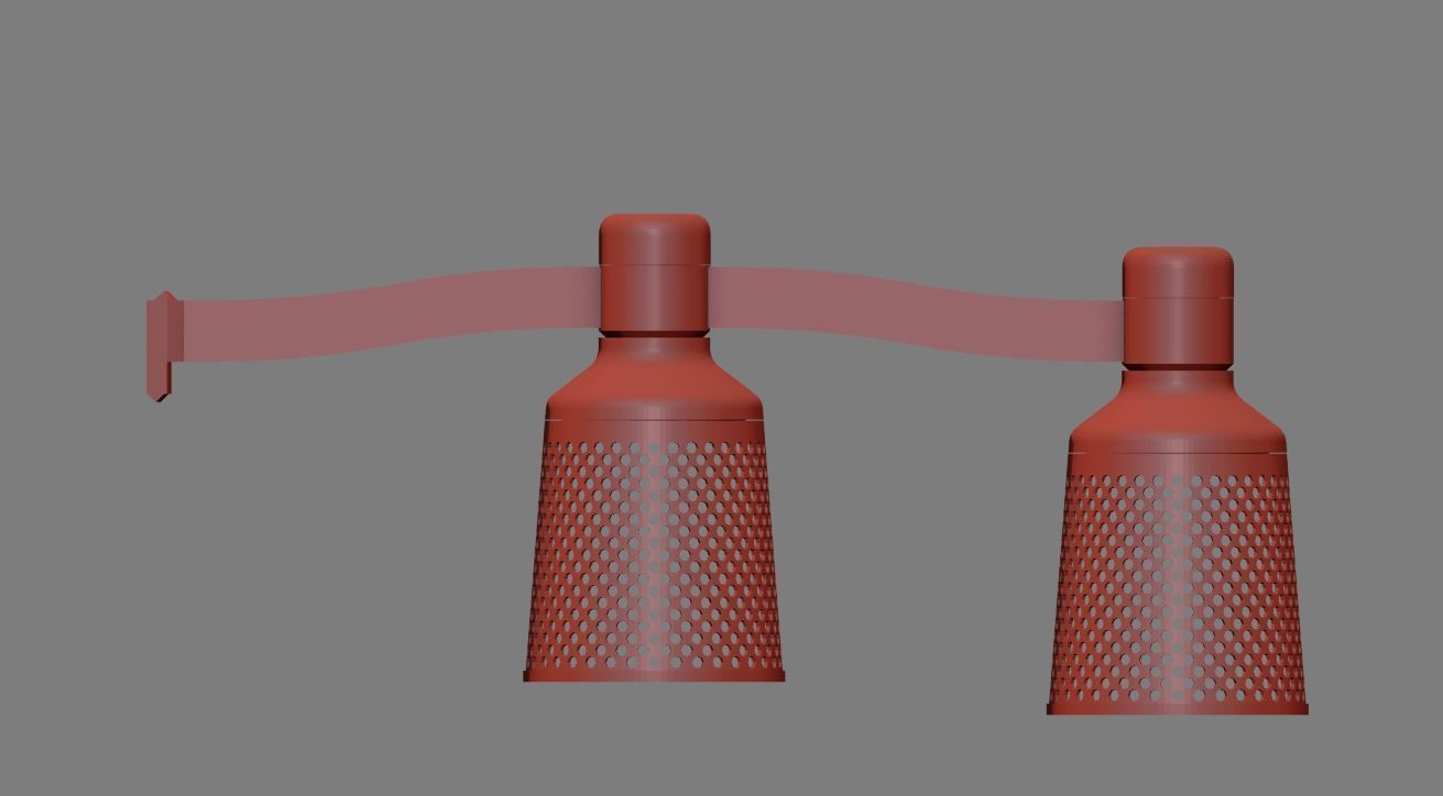 Chandelier Lamp modular E-14 3d print 3D print model_6