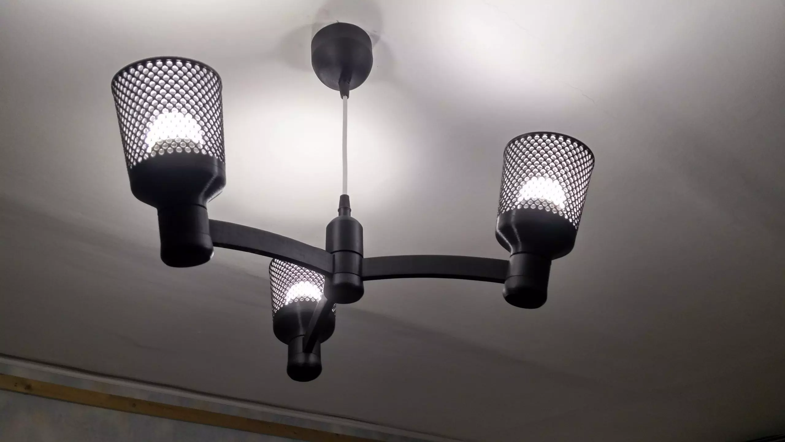 Chandelier Lamp modular E-14 3d print 3D print model_0