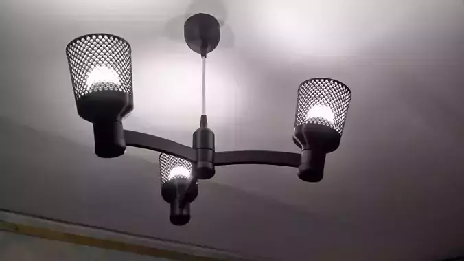 Chandelier Lamp modular E-14 3d print 3D print model