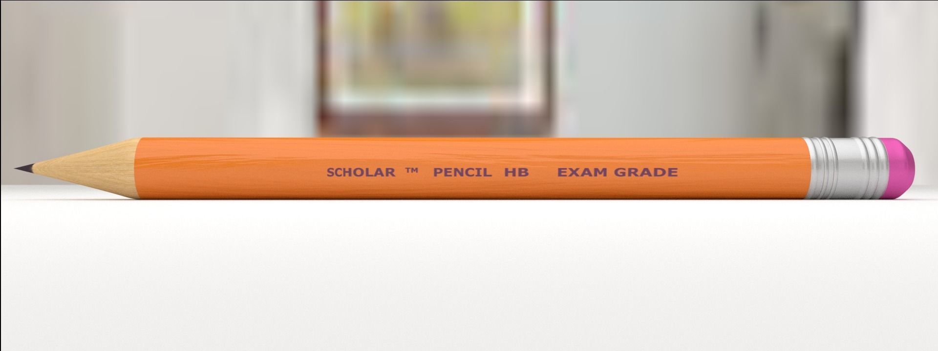 HB Pencil  3D model_1