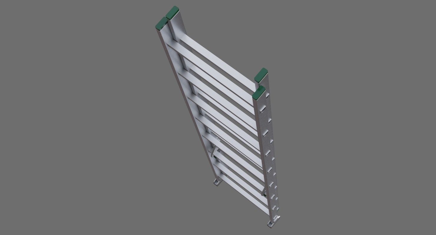 Ladder 1A Low-poly 3D model_2