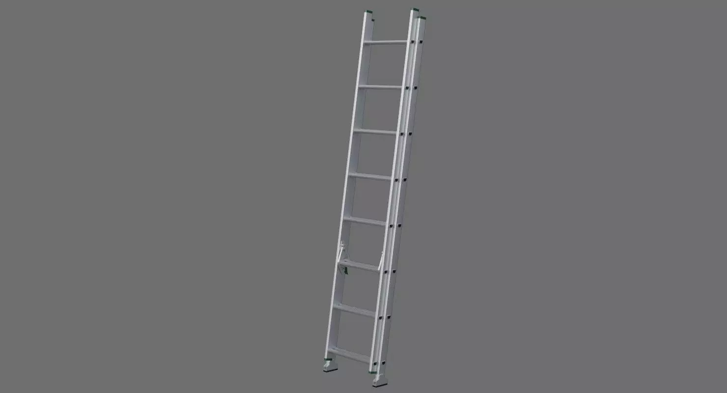 Ladder 1A Low-poly 3D model_0