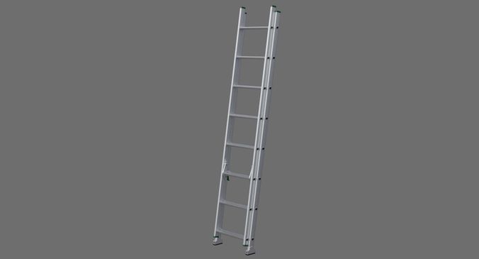 Ladder 1A Low-poly 3D model