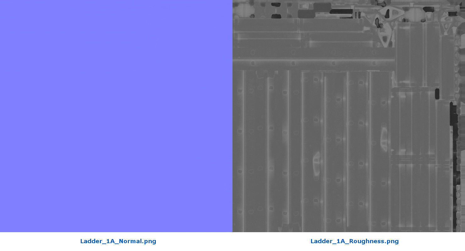 Ladder 1A Low-poly 3D model_10