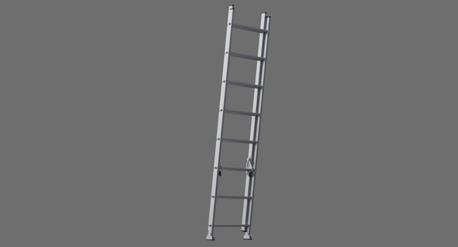 Ladder 1A Low-poly 3D model_3