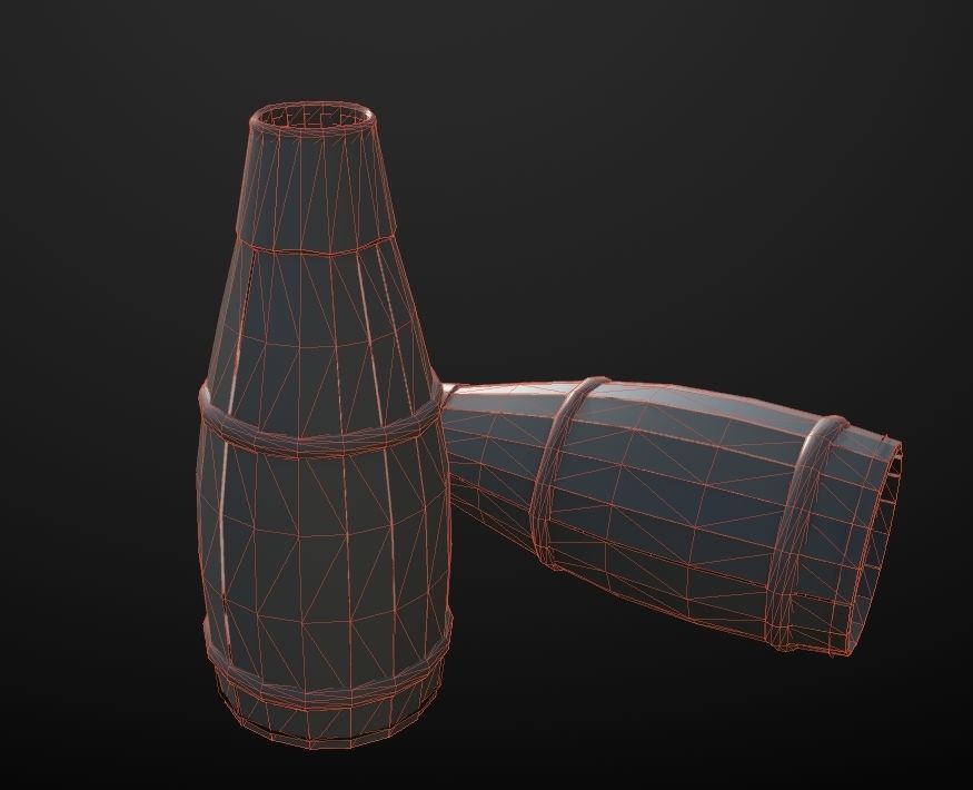 HIE Clean Fish trap D180410 Low-poly 3D model_4