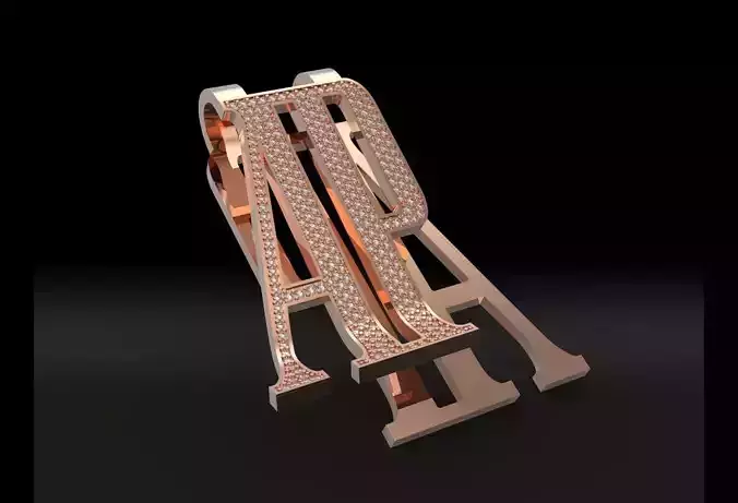 AP Money Clip with stones