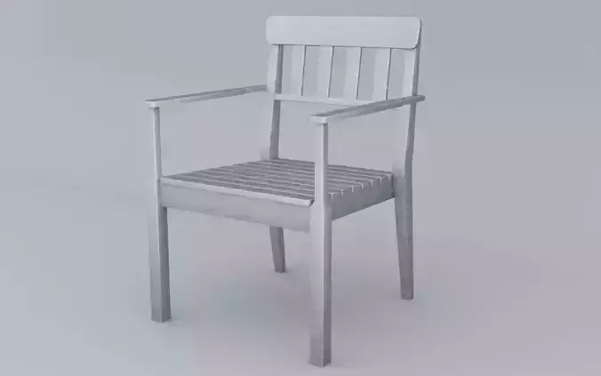 Stell Chair Outdoor AngsoLow Poly VR