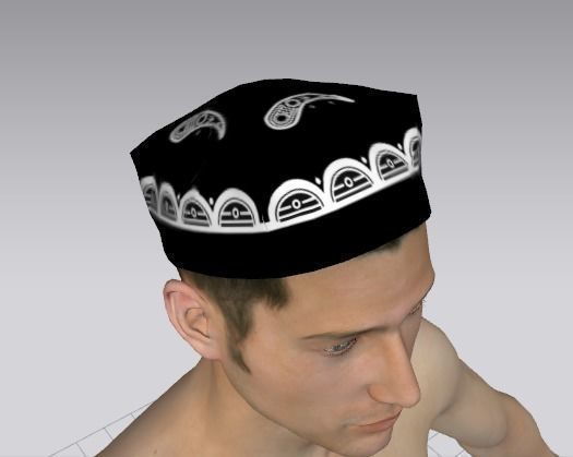 Uzbek  milliy  Doppisi  Low-poly 3D model