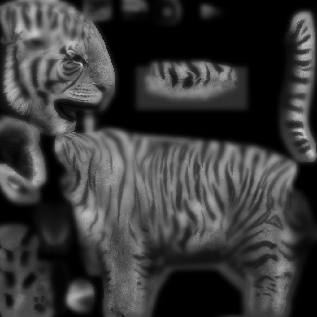 big tiger 3D model_2