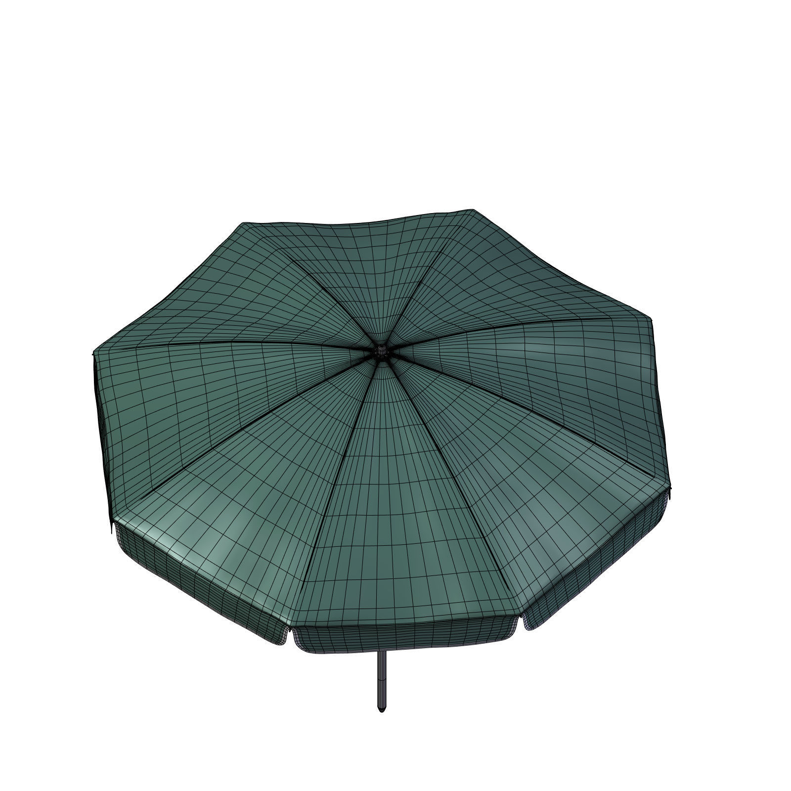 Beach Umbrella 3D model_7