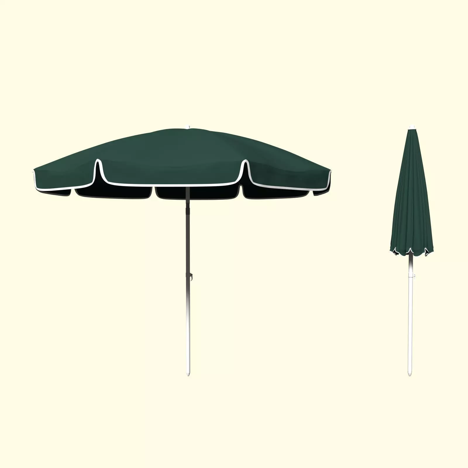 Beach Umbrella 3D model_0