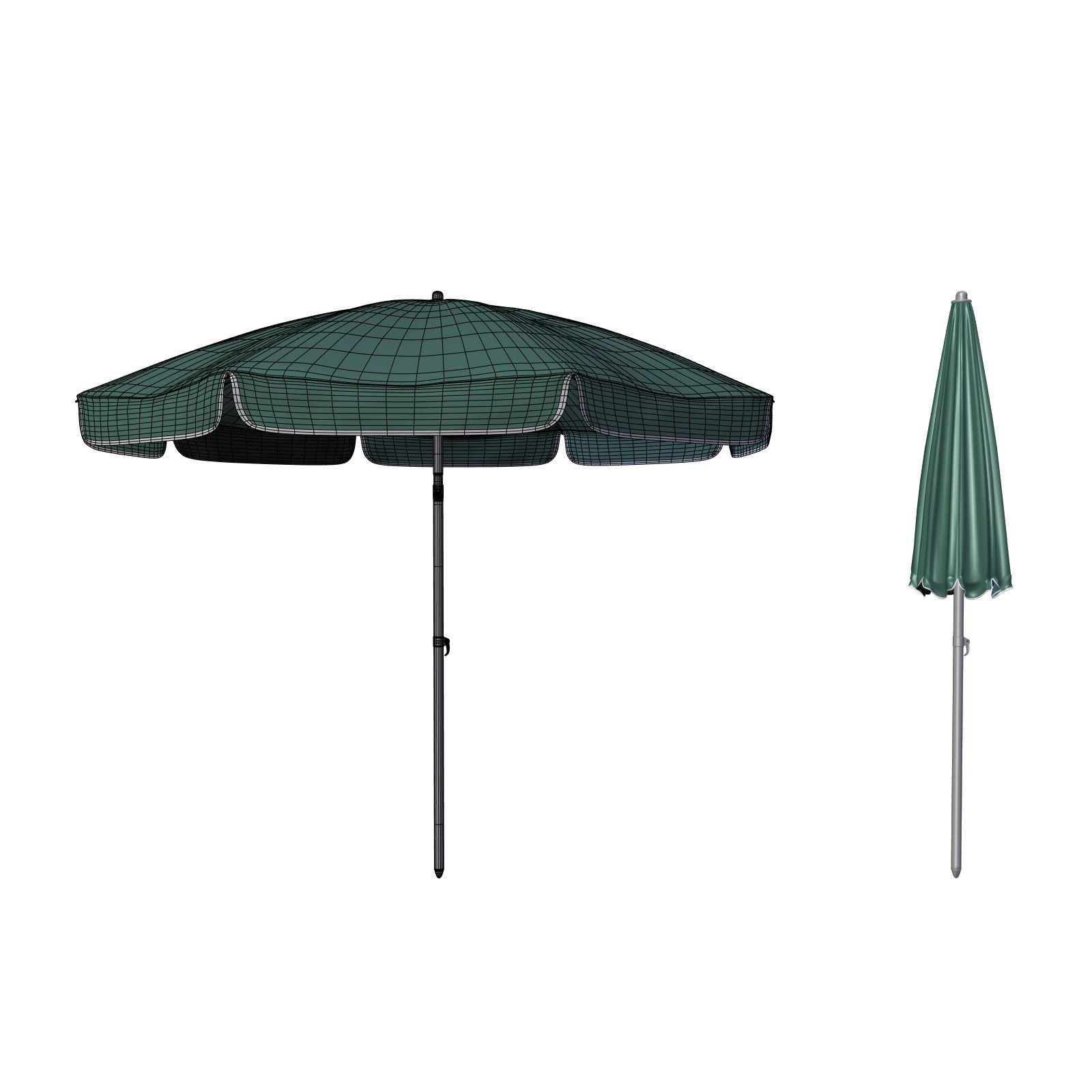 Beach Umbrella 3D model_4