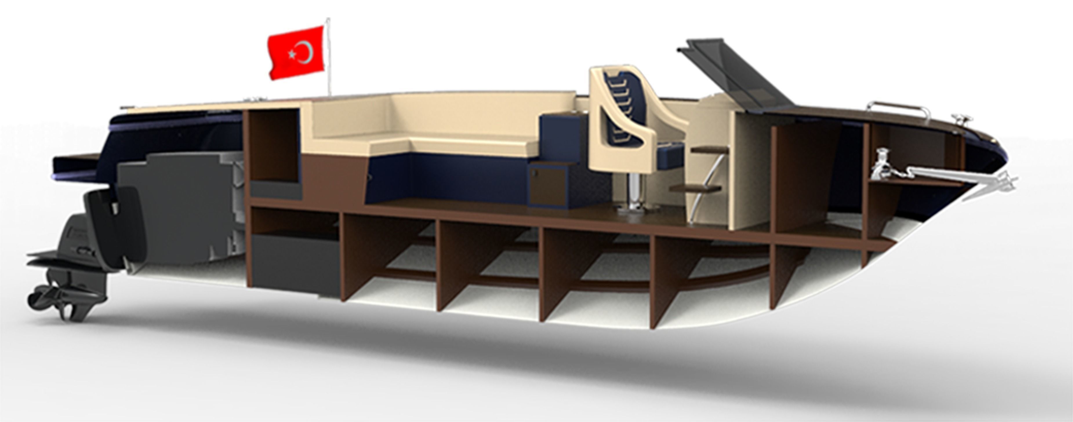 High detailed boat  3D print model_1