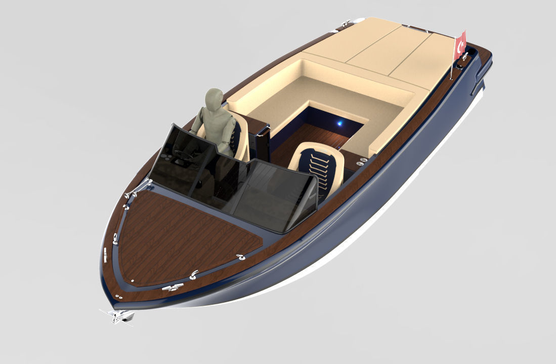 High detailed boat  3D print model_4