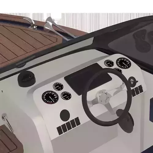 High detailed boat  3D print model