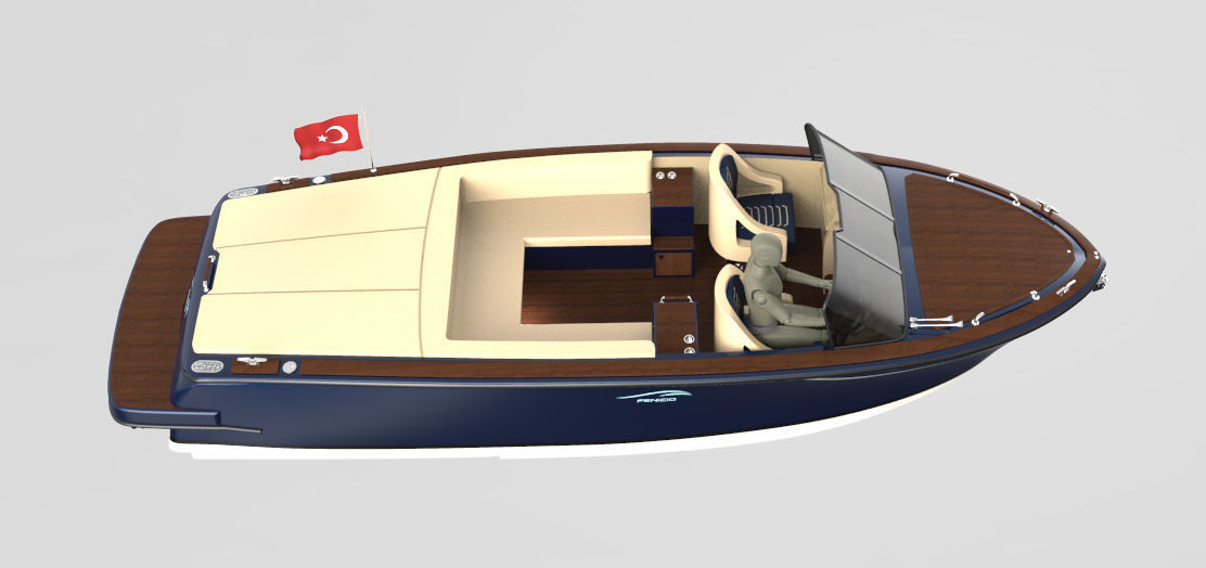 High detailed boat  3D print model_3