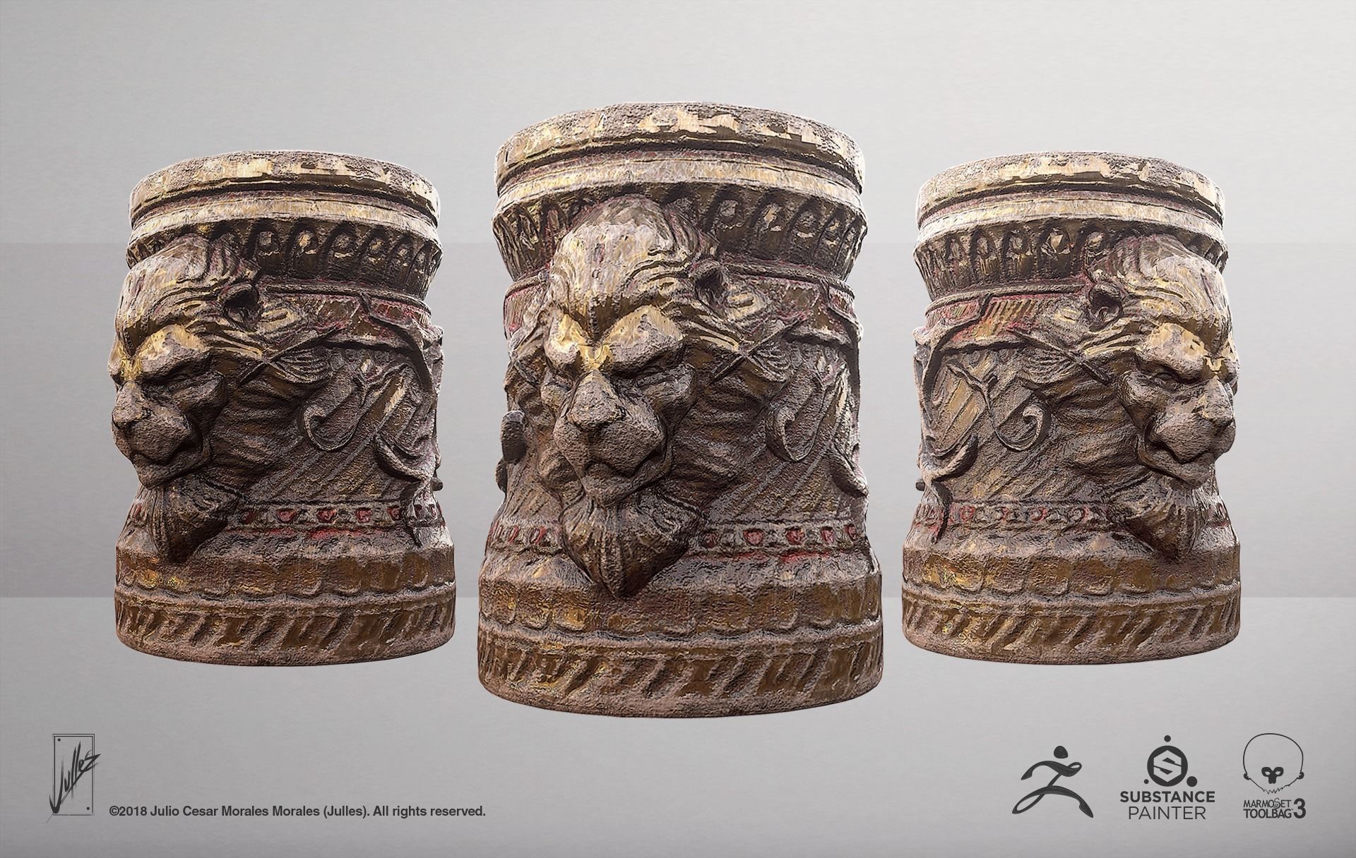 Lion Cup 3D print model_4