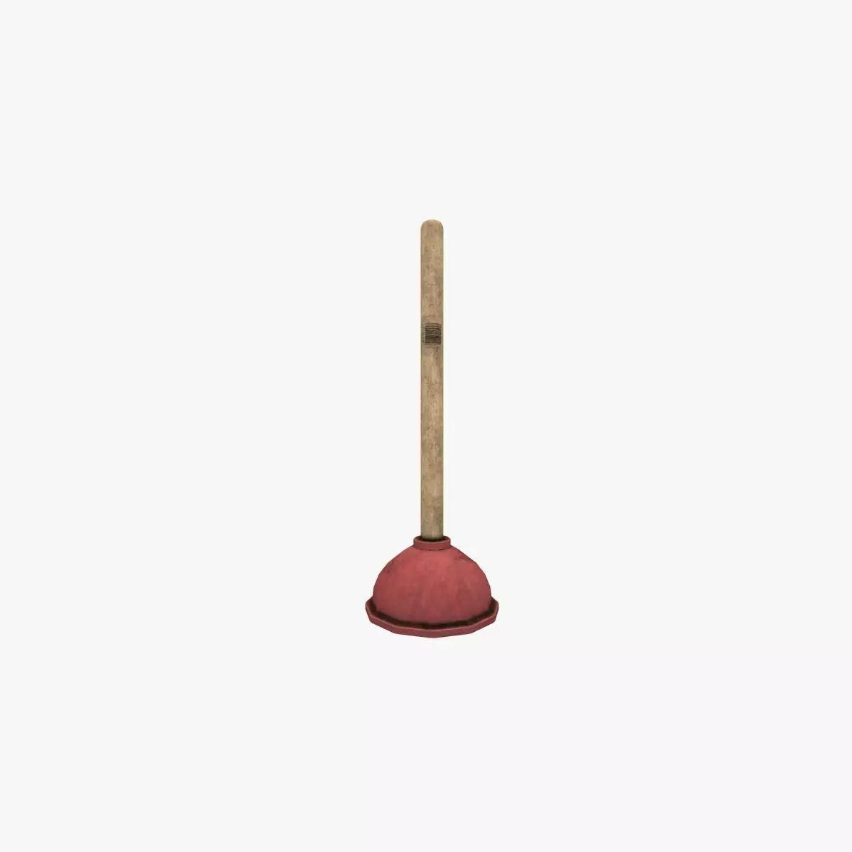 Toilet plunger 3D model_0