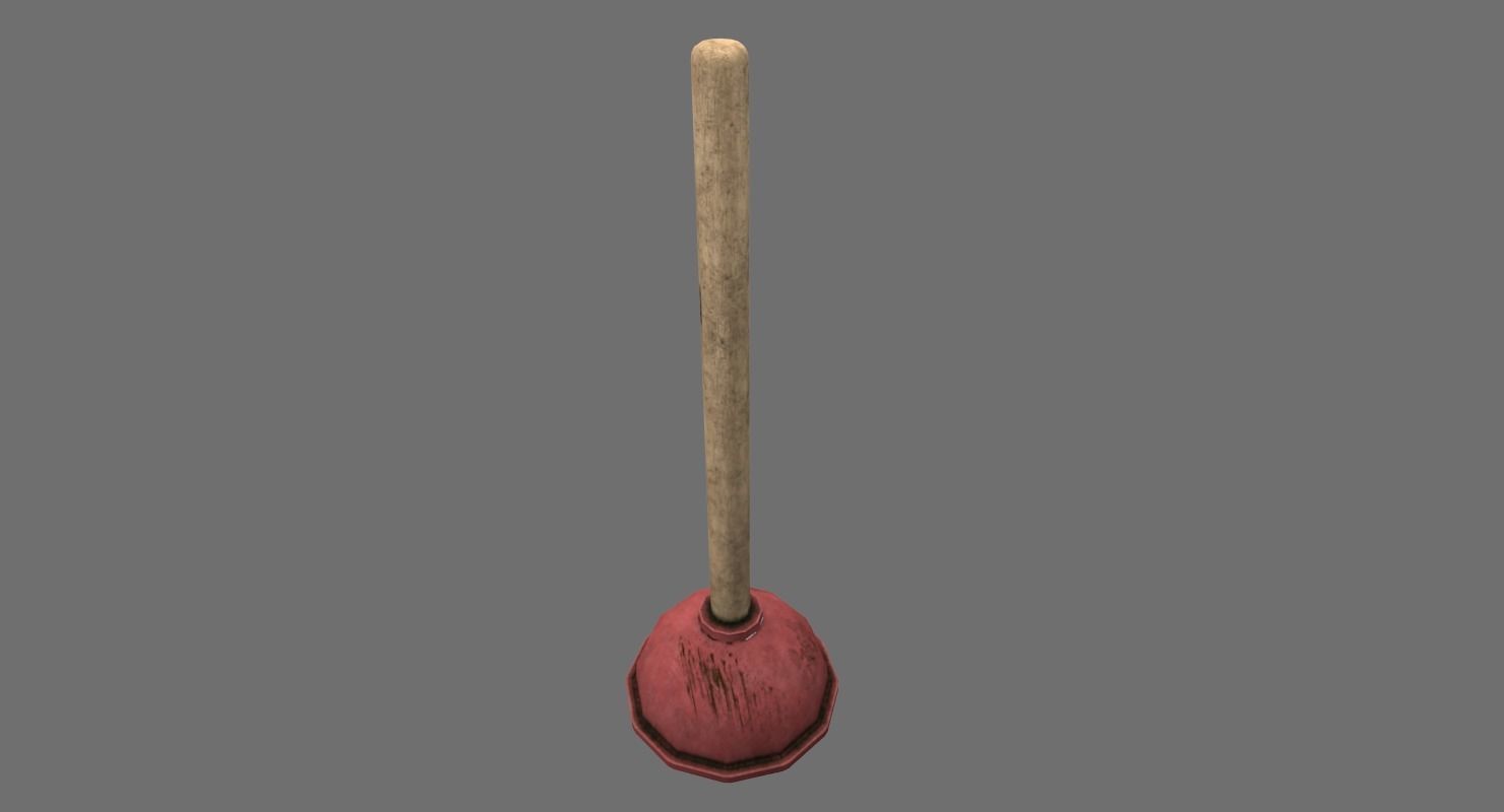 Toilet plunger 3D model_2