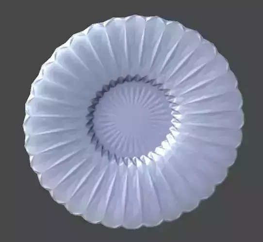 Dish2 circular plate 3D model