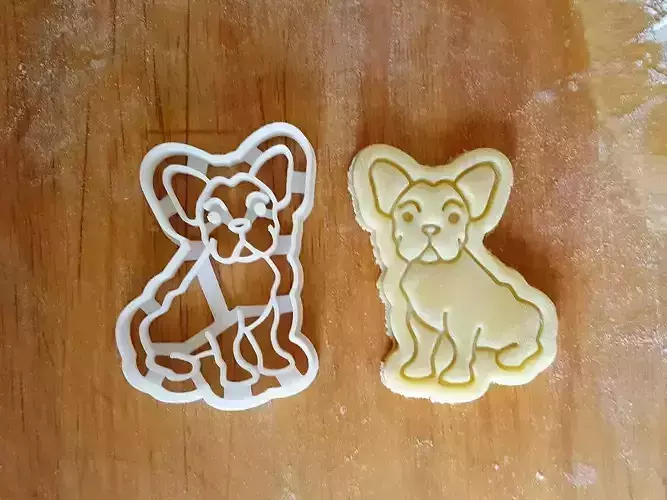 French Bulldog Frenchie Cookie Cutter 3D print model