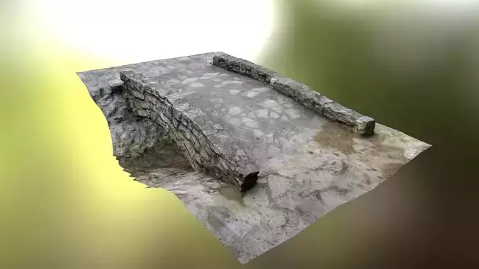 Creek bridge lowpoly