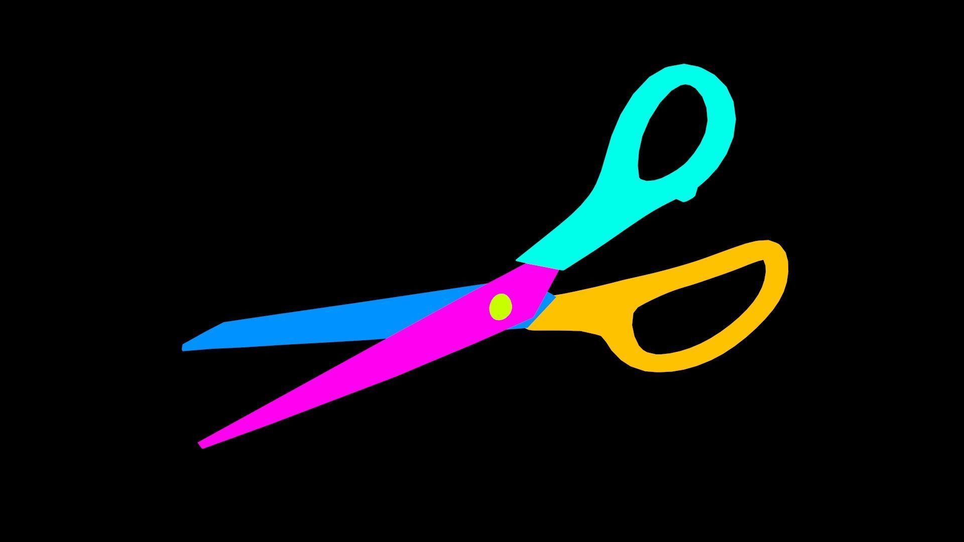 Scissors Vol1 Low-poly 3D model_33
