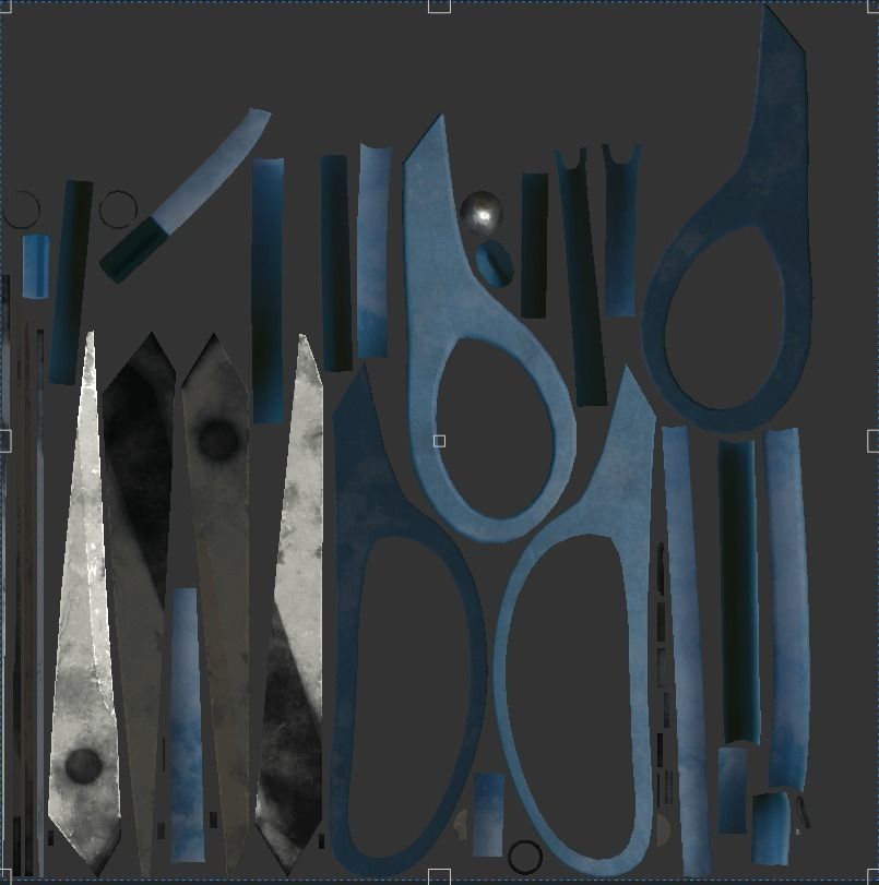 Scissors Vol1 Low-poly 3D model_13