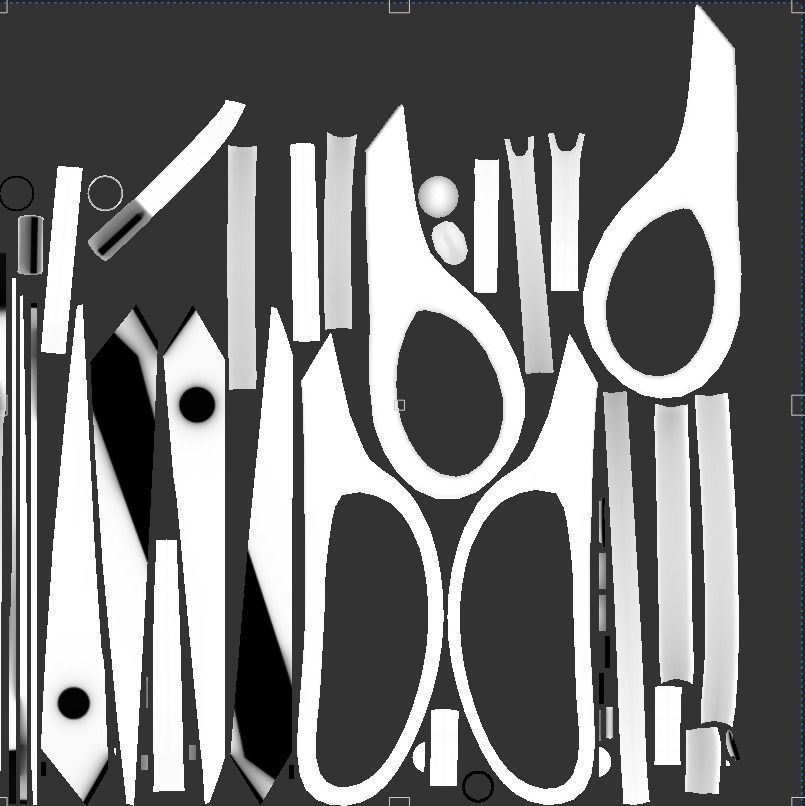 Scissors Vol1 Low-poly 3D model_35