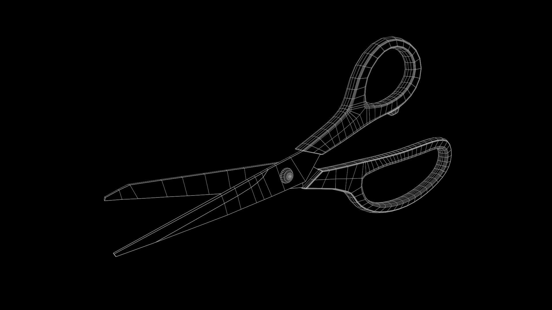 Scissors Vol1 Low-poly 3D model_37