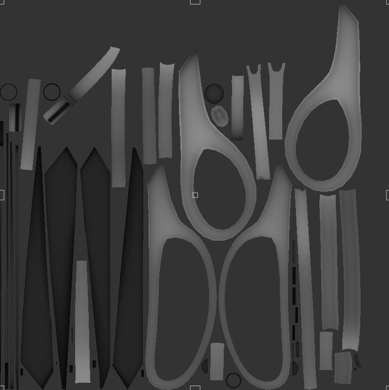 Scissors Vol1 Low-poly 3D model_29