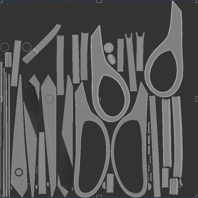 Scissors Vol1 Low-poly 3D model_36