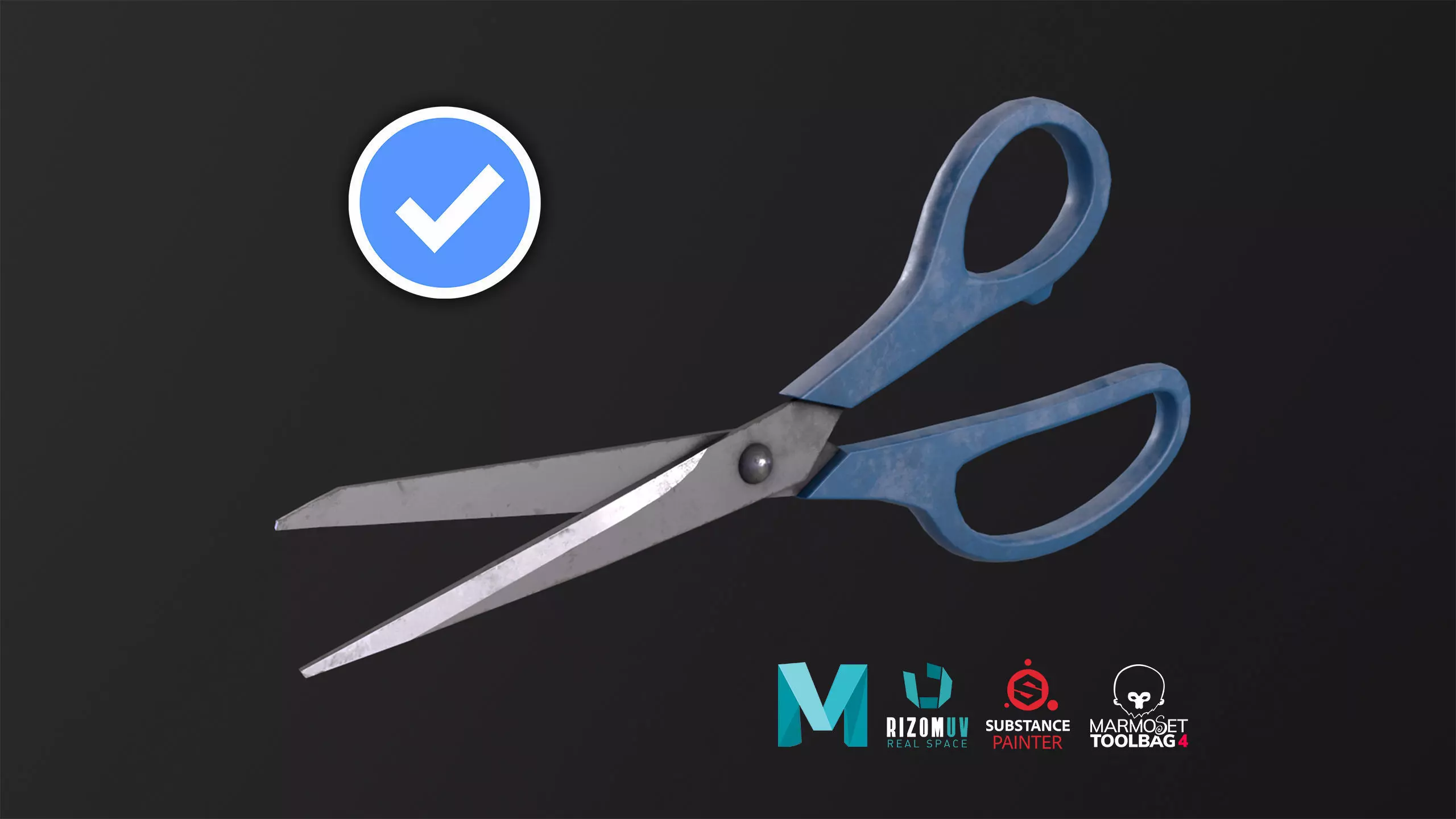 Scissors Vol1 Low-poly 3D model_0