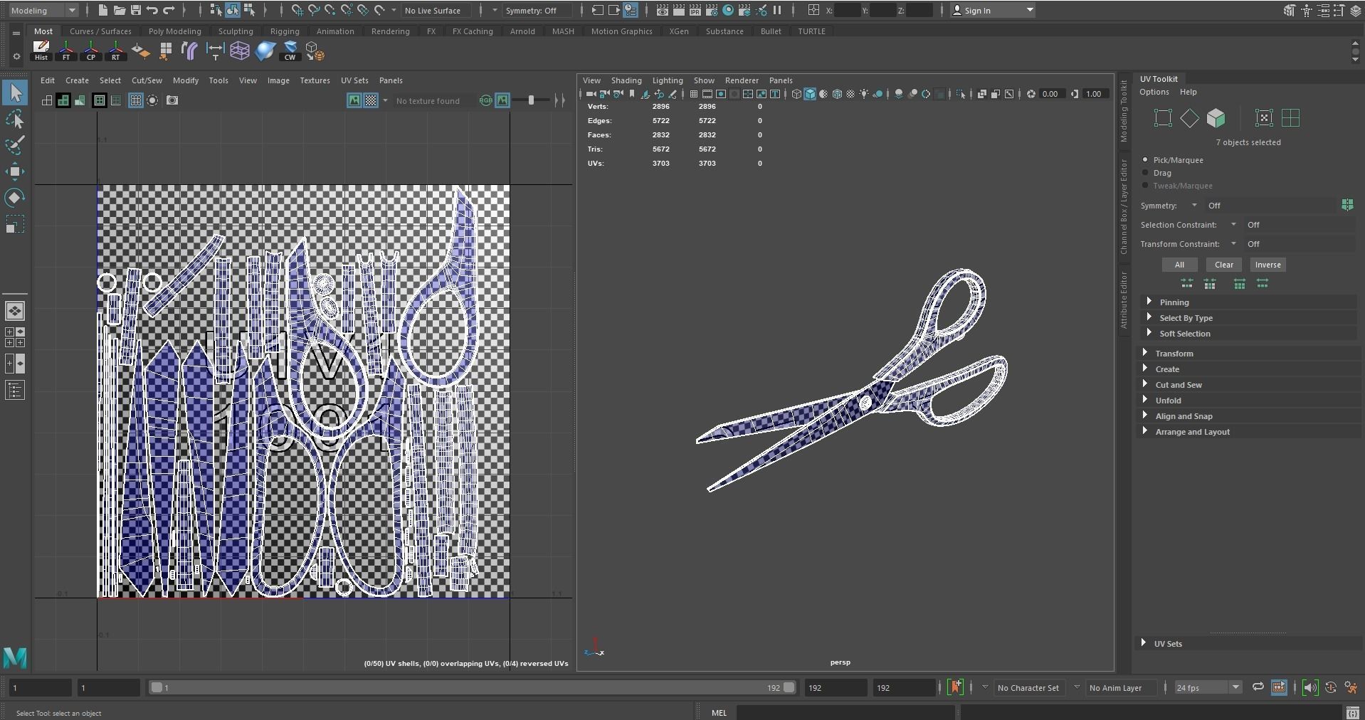 Scissors Vol1 Low-poly 3D model_12
