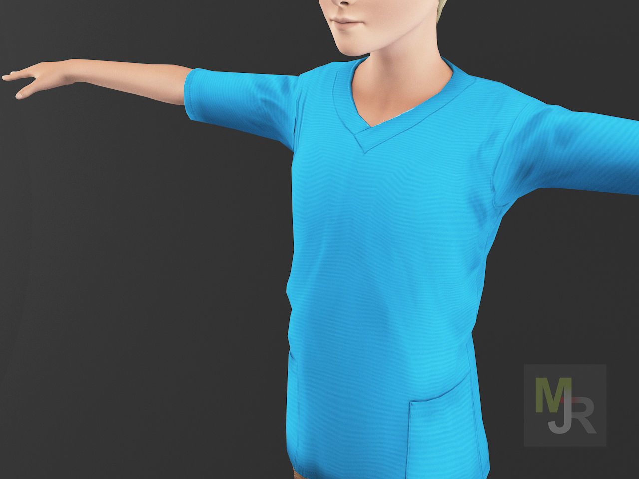 Cartoon Boy Motion Pack Low-poly 3D model_11