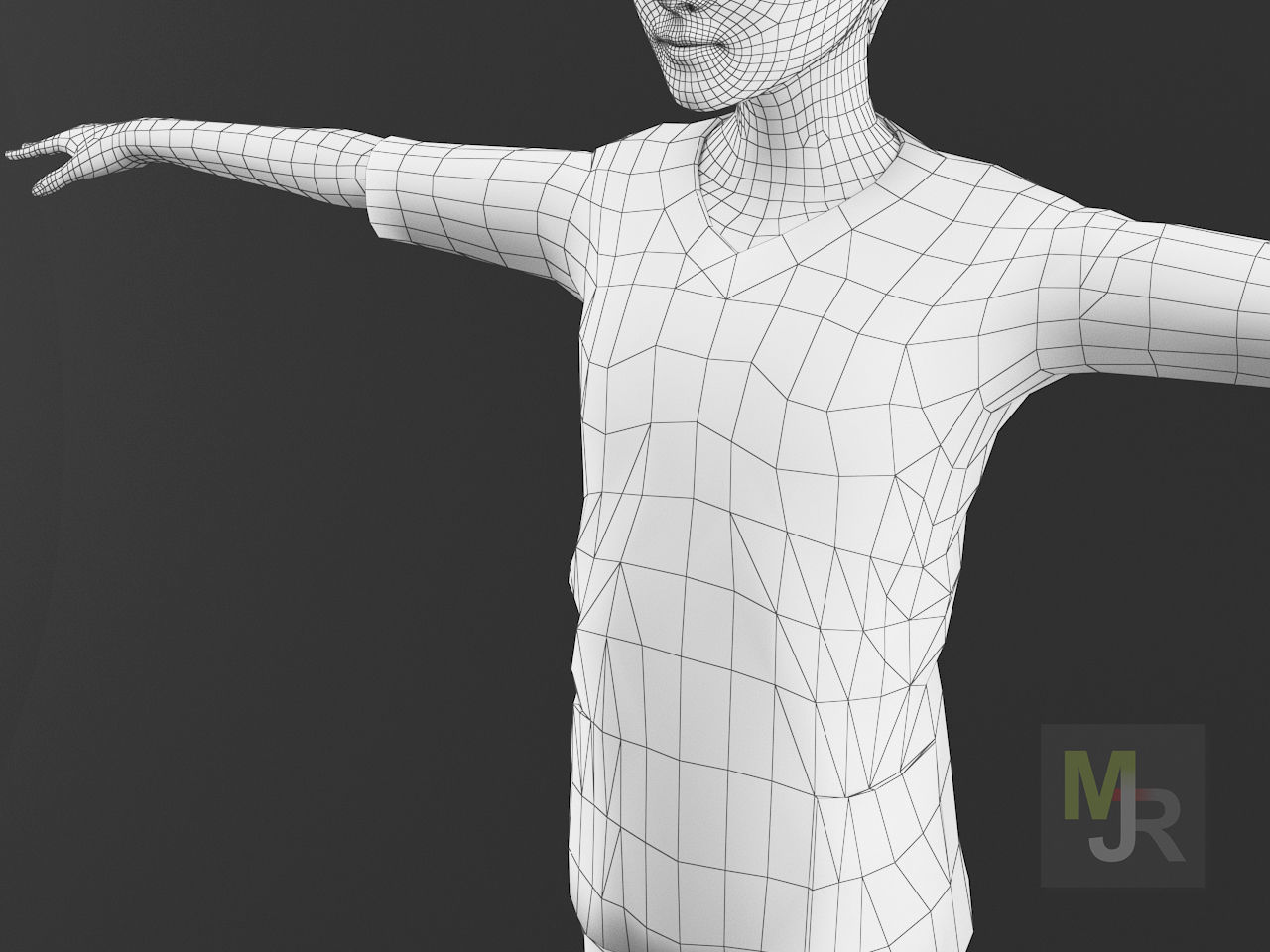 Cartoon Boy Motion Pack Low-poly 3D model_17
